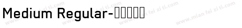 Medium Regular字体转换